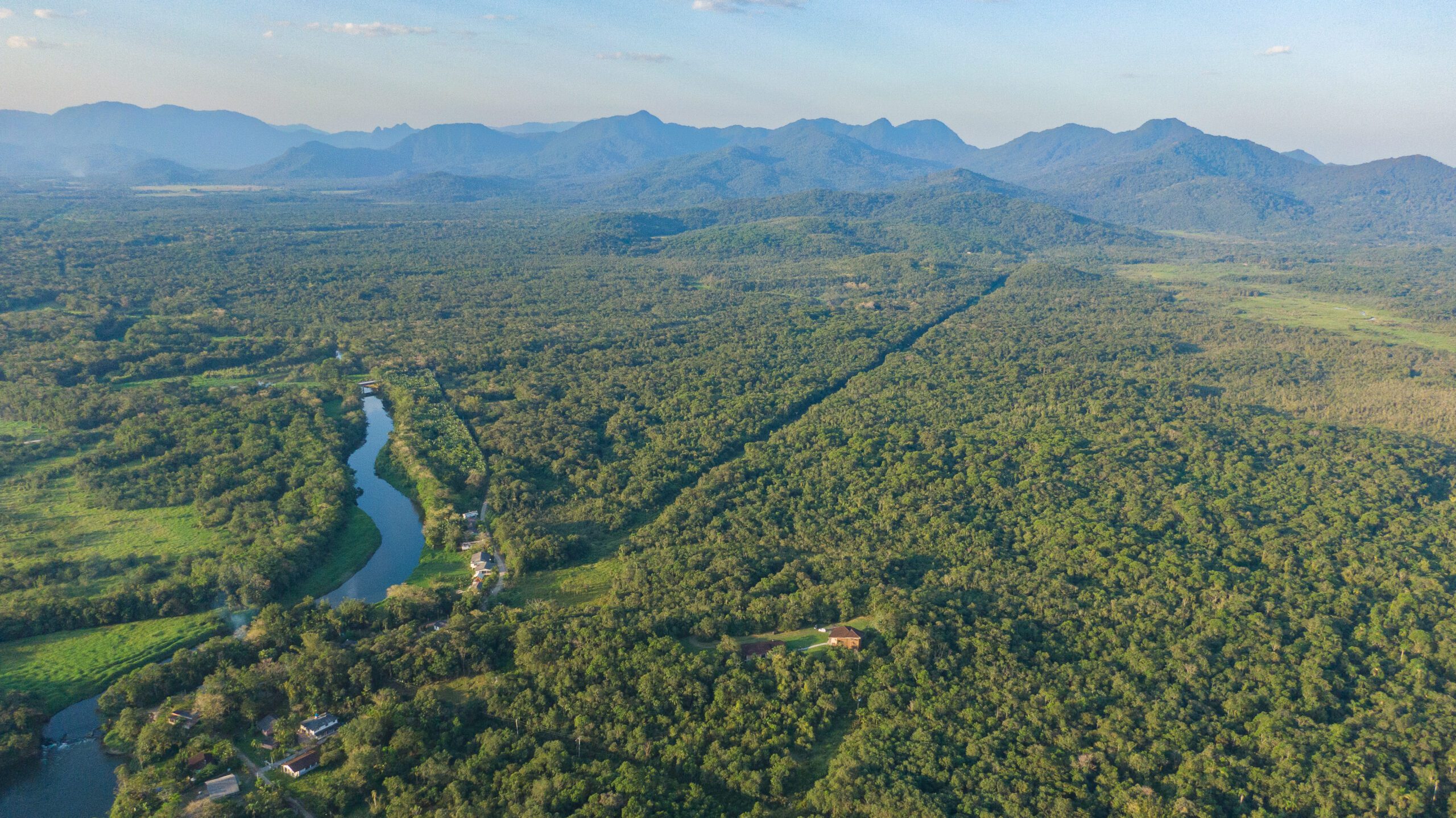Imagem aérea das Reservas Naturais da SPVS